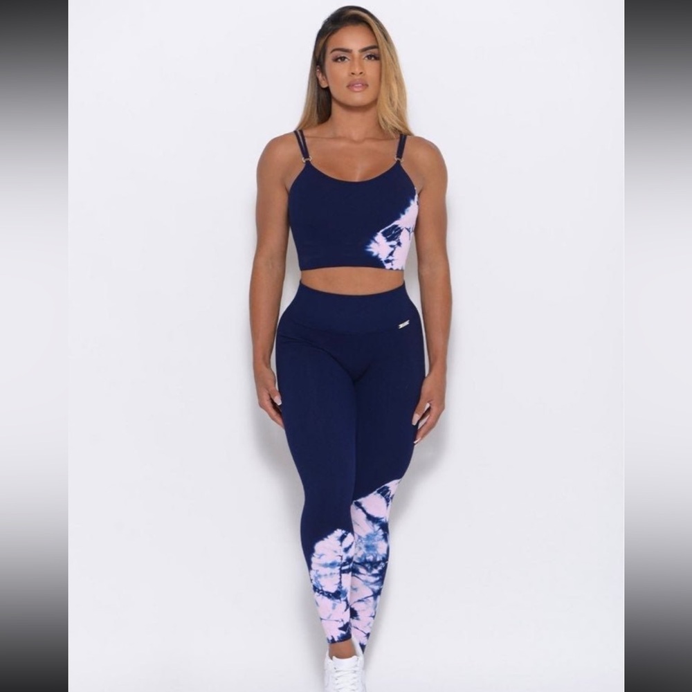 Bombshell Sportswear Dip Dye Seamless set in Navy/Liliac